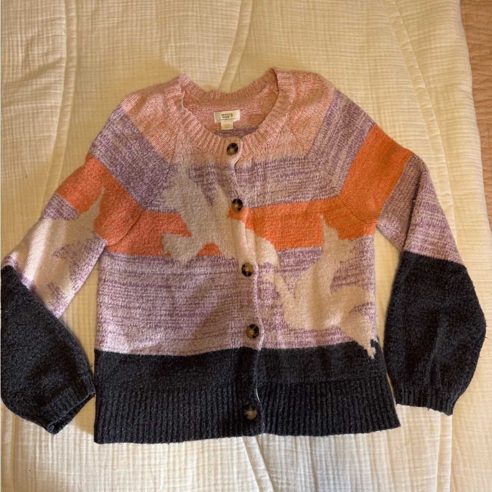 Anthropologie Multicolor Button-Up Cardigan